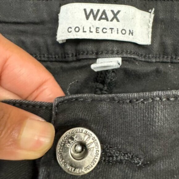 Wax Jean Collection Denim Shorts b lack plus size 3xl - Picture 5 of 8